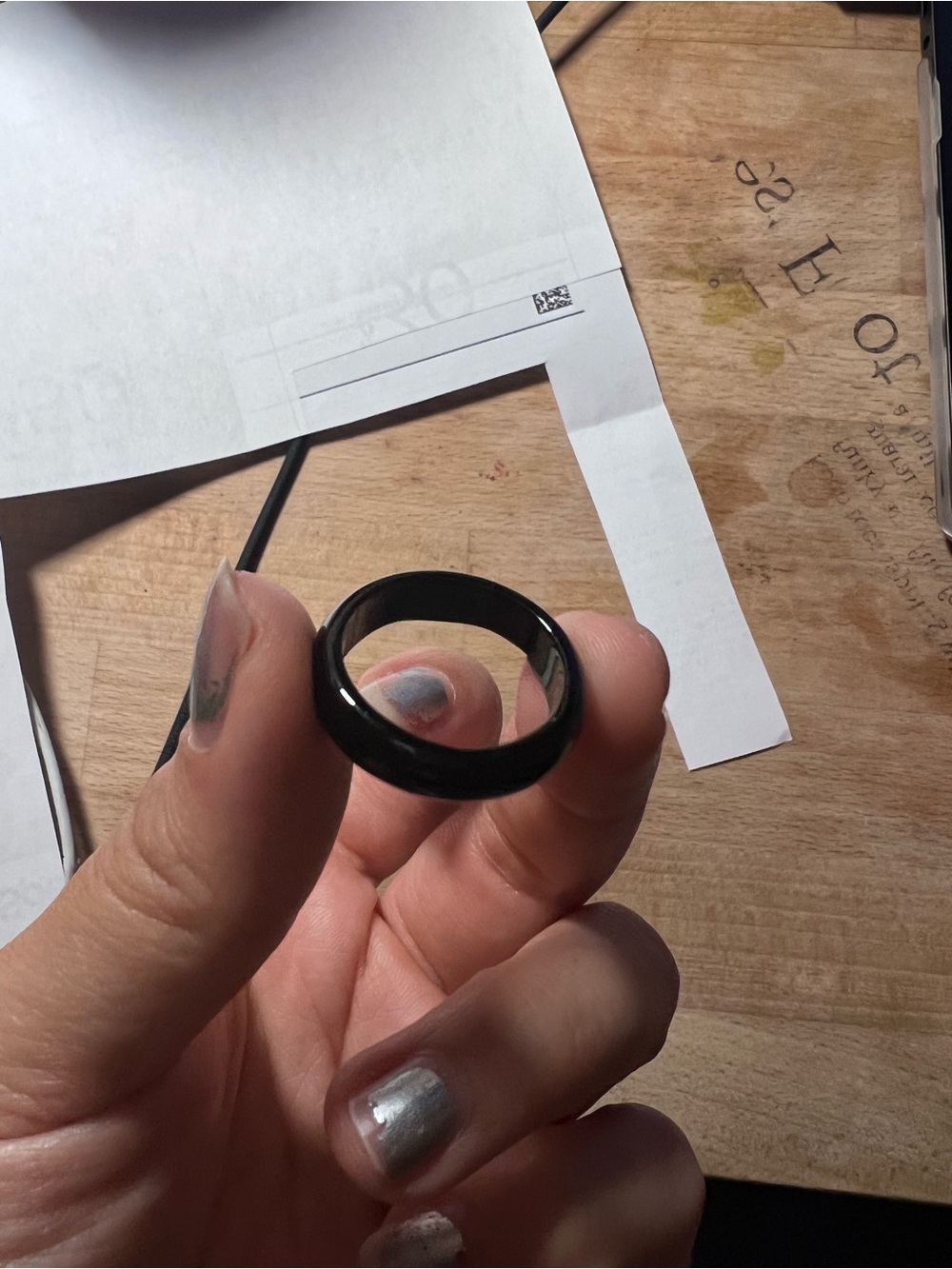 Classic Black Band Ceramic Ring